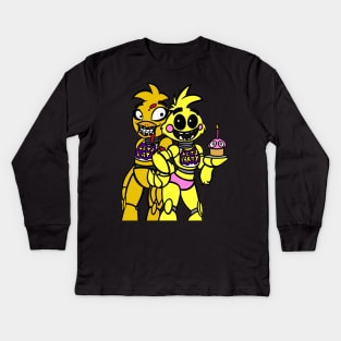 FNAF - Chica and Chica Kids Long Sleeve T-Shirt